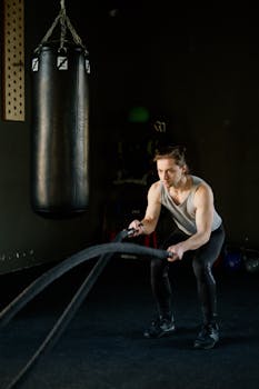Man Doing Crossfit Training